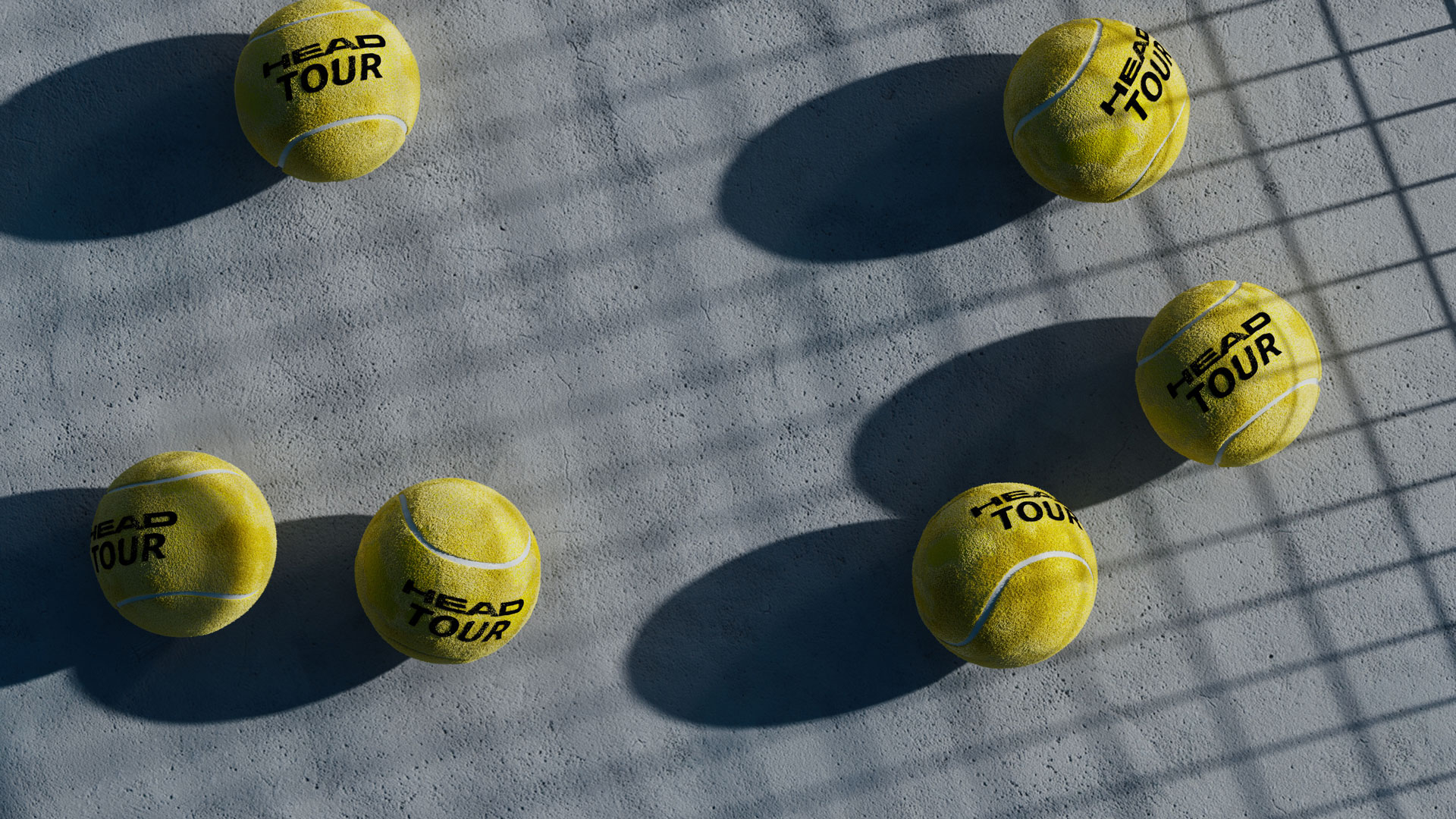 Tennis, Schatten, Schläger, Beton, Head
